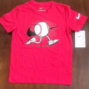 Nike Kids Red Graphic T-Shirt